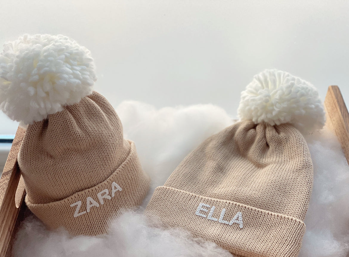 Pom Pom otroška zimska kapa